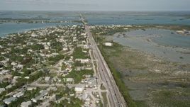 5K aerial stock footage of flying over Overseas Highway, revealing Big Coppitt Key, Florida Aerial Stock Footage | AX0027_041