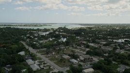 5K aerial stock footage of homes around Willough by Creek Stuart, Florida Aerial Stock Footage | AX0033_001