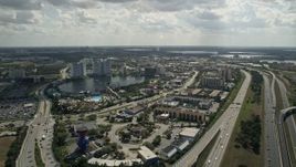 5K aerial stock footage of the Wet 'n Wild water park, Orlando, Florida Aerial Stock Footage | AX0035_023
