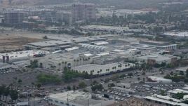 7.6K aerial stock footage orbiting Macy's at Westfield Topanga Mall, Woodland Hills, California Aerial Stock Footage | AX0157_027