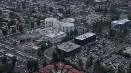 7.6K aerial stock footage of West Hills Hospital complex in West Hills, California Aerial Stock Footage | AX0157_032E