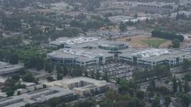 7.6K aerial stock footage Medtronic office building in Northridge, California Aerial Stock Footage | AX0157_071