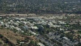 7.6K aerial stock footage of the JPL campus, Pasadena, California Aerial Stock Footage | AX0159_073E