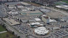 4K aerial stock footage of the Westfield Old Orchard shopping mall in Skokie, Illinois Aerial Stock Footage | AX0167_0067