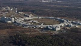4K aerial stock footage of the Advanced Photon Source at the Argonne National Laboratory in Lemont, Illinois Aerial Stock Footage | AX0169_0005