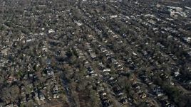6.7K aerial stock footage of flying by a residential neighborhood in Atlanta, Georgia Aerial Stock Footage | AX0171_0099