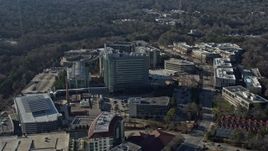 6.7K aerial stock footage of flying around the CDC buildings in Atlanta, Georgia Aerial Stock Footage | AX0171_0118