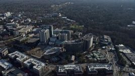 6.7K aerial stock footage of passing near the Centers for Disease Control and Prevention in Atlanta, Georgia Aerial Stock Footage | AX0171_0124