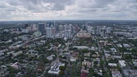 6.7K aerial stock footage of a wide view of Downtown Fort Lauderdale, Florida Aerial Stock Footage | AX0172_050