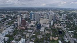 6.7K aerial stock footage of orbiting Downtown Fort Lauderdale, Florida Aerial Stock Footage | AX0172_052