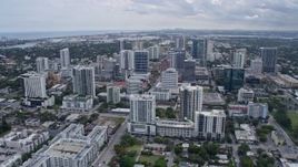 6.7K aerial stock footage of flying around Downtown Fort Lauderdale, Florida Aerial Stock Footage | AX0172_054