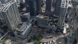 6.7K aerial stock footage of the Brickell City Center in Downtown Miami, Florida Aerial Stock Footage | AX0172_109