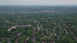 4.8K aerial stock footage flying over suburban neighborhoods, Pittsburgh, Pennsylvania Aerial Stock Footage | AX105_080E