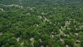 4.8K aerial stock footage of suburban neighborhoods, Youngstown, Ohio Aerial Stock Footage | AX106_069E