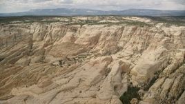 5.5K aerial stock footage approach and fly over a canyon in Grand Staircase-Escalante National Monument, Utah Aerial Stock Footage | AX130_384E