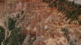 5.5K aerial stock footage of orbiting hoodoos, Pink Cliffs, Bryce Canyon National Park, Utah Aerial Stock Footage | AX131_029