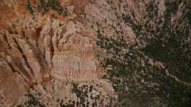 5.5K aerial stock footage of orbiting and flying away from Pink Cliffs, Bryce Canyon National Park, Utah Aerial Stock Footage | AX131_034