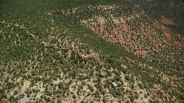 5.5K aerial stock footage of orbiting the top of a mesa, Manti-La Sal National Forest, Utah Aerial Stock Footage | AX136_136