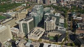5.5K aerial stock footage orbiting Beth Israel Hospital, Longwood Medical Area, Boston, Massachusetts Aerial Stock Footage | AX142_139