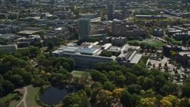 5.5K aerial stock footage orbiting the Museum of Fine Arts, Boston, Massachusetts Aerial Stock Footage | AX142_144E