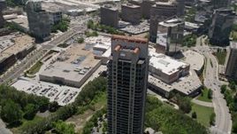 4.8K aerial stock footage orbiting Park Avenue Condominiums, Buckhead, Georgia Aerial Stock Footage | AX36_062