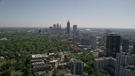 4.8K aerial stock footage Downtown and Midtown Atlanta skyscrapers, Georgia Aerial Stock Footage | AX37_039