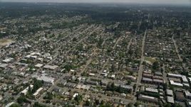 5K aerial stock footage of suburban residential neighborhoods, Edmonds, Washington Aerial Stock Footage | AX45_122