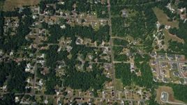 5K aerial stock footage of bird's eye view of suburban neighborhoods, Auburn, Washington Aerial Stock Footage | AX52_006