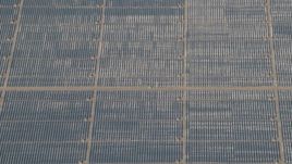 4K aerial stock footage Panels at the Topaz Solar Farm in the Carrizo Plain, California Aerial Stock Footage | AX70_062
