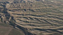 4K aerial stock footage Desert hills in San Luis Obispo County, California Aerial Stock Footage | AX70_067