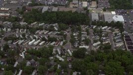 4.8K aerial stock footage of a bird's eye view of a trailer park in Manassas, Virginia Aerial Stock Footage | AX74_005