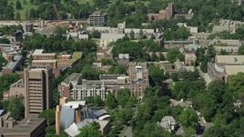 4.8K aerial stock footage of Princeton University campus buildings, New Jersey Aerial Stock Footage | AX82_095