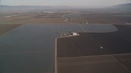 5K aerial stock footage of a vast landscape farm fields in Salinas, California Aerial Stock Footage | AXSF03_113