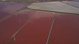 5K aerial stock footage pan across salt marshes in Newark, California Aerial Stock Footage | AXSF11_013