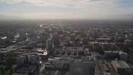 5K aerial stock footage of a wide view of Downtown San Jose, California Aerial Stock Footage | AXSF12_014