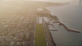 5K aerial stock footage of flying over Marina District, San Francisco, California Aerial Stock Footage | AXSF13_023