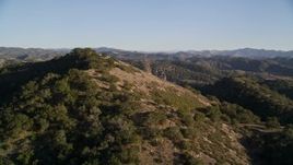 5K aerial stock footage of approaching a mountain peak in San Luis Obispo County, California Aerial Stock Footage | AXSF17_012
