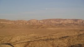 5K aerial stock footage of a wide view of the Temblor Range, San Luis Obispo County, California Aerial Stock Footage | AXSF17_044