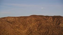 5K aerial stock footage of flying by Temblor Range desert mountains, San Luis Obispo County, California Aerial Stock Footage | AXSF17_055