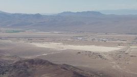 HD stock footage aerial video of Raytheon Barstow surrounded by the Mojave Desert, California Aerial Stock Footage | CAP_006_013