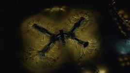4K aerial stock footage of McCarran International Airport, Las Vegas, Nevada Night Aerial Stock Footage | DCA03_109