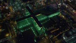 4K aerial stock footage of MGM Grand, Las Vegas, Nevada Night Aerial Stock Footage | DCA03_135