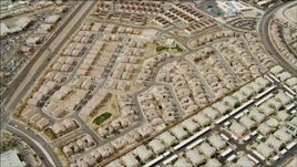 4K aerial stock footage flying over suburb in East Las Vegas, Nevada Aerial Stock Footage | DCA04_002