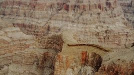 4K aerial stock footage of rock formations in Grand Canyon, Arizona Aerial Stock Footage | DCA04_022