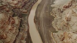 4K aerial stock footage of the Colorado River cutting through Grand Canyon, Arizona Aerial Stock Footage | DCA04_029