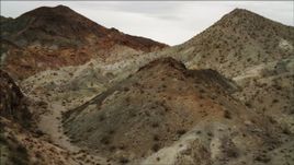 4K aerial stock footage of flying over foothills in Hiller Mountains, Nevada Aerial Stock Footage | DCA04_076