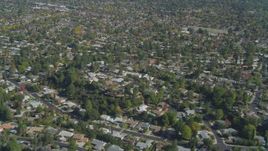 4K aerial stock footage tilt to residential neighborhood, West Hills, California Aerial Stock Footage | DCA05_157