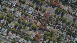 4K aerial stock footage of a bird's eye view of residential neighborhoods, West Hills, California Aerial Stock Footage | DCA05_158