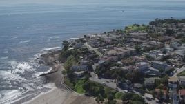4K aerial stock footage of flying over coastal homes in San Pedro, California Aerial Stock Footage | DCA06_048
