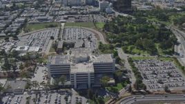 4K aerial stock footage orbiting the VA West Los Angeles Healthcare Center, West Los Angeles, California Aerial Stock Footage | DCA06_068